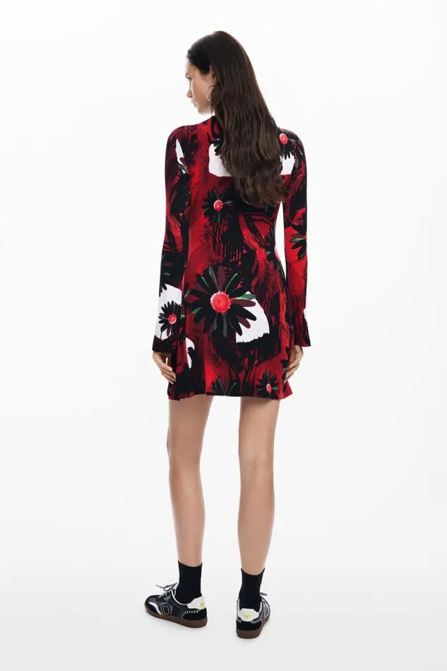 Women Dresses And Jumpsuits Desigual Mini Dress With M Christian Lacroix Print
