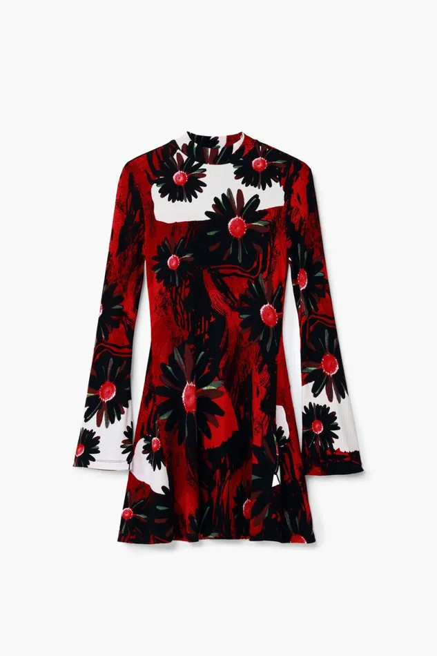 Women Dresses And Jumpsuits Desigual Mini Dress With M Christian Lacroix Print