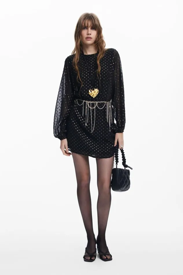 Women Dresses And Jumpsuits Desigual Polka Dot Short Dress