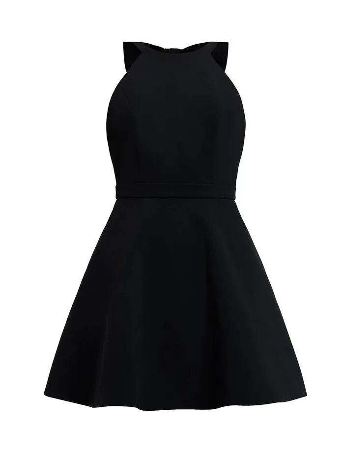 Women Dresses BCBG Toni Halter Mini Dress Black