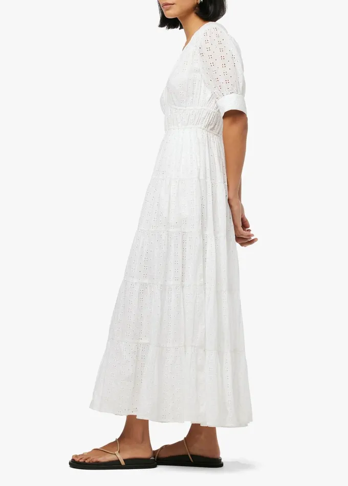 Women Dresses Jumpsuits Joe039s Jeans THE ILLANA BRODERIE DRESS Optic White