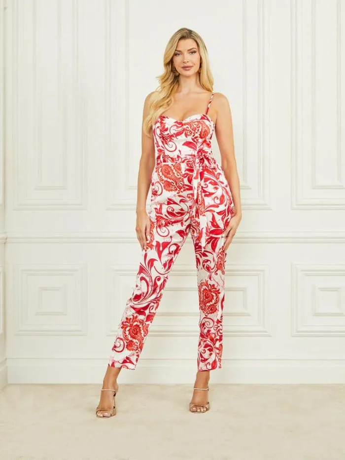 Women Dresses Marciano Batik Scroll Jumpsuit Batik Scroll Print