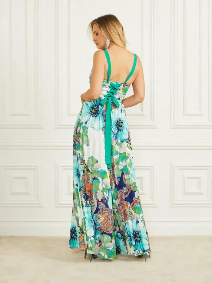 Women Dresses Marciano Lucky Charm Pleated Jumpsuit Lucky Charm Print Women Dresses Marciano Lucky Charm Pleated Jumpsuit Lucky Charm Print