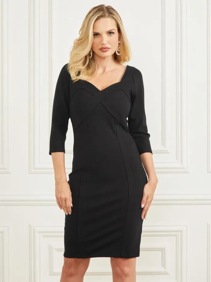 Women Dresses Marciano Maggie Midi Dress Black Women Dresses Marciano Maggie Midi Dress Black