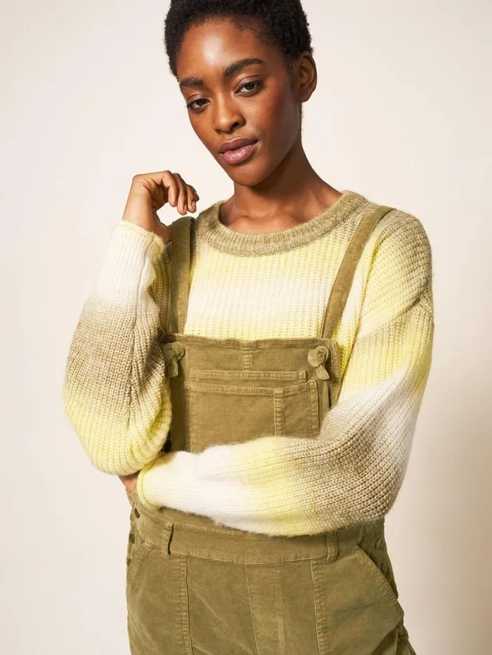 Women DUNGAREES and JUMPSUITS White Stuff Ella Cord Dungaree Khaki Green