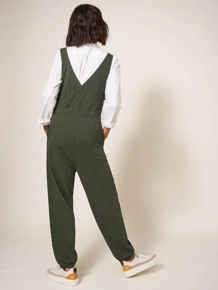 Women DUNGAREES and JUMPSUITS White Stuff Lainey Jersey Jumpsuit Khaki Green