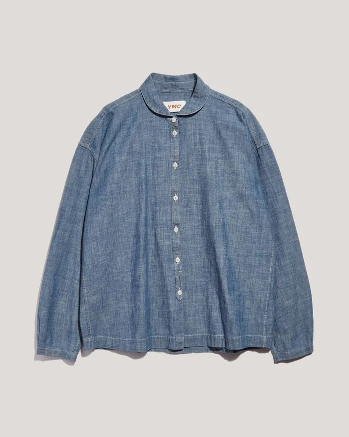 Women Earth Marianne Shirt Light Indigo YMC Shirts