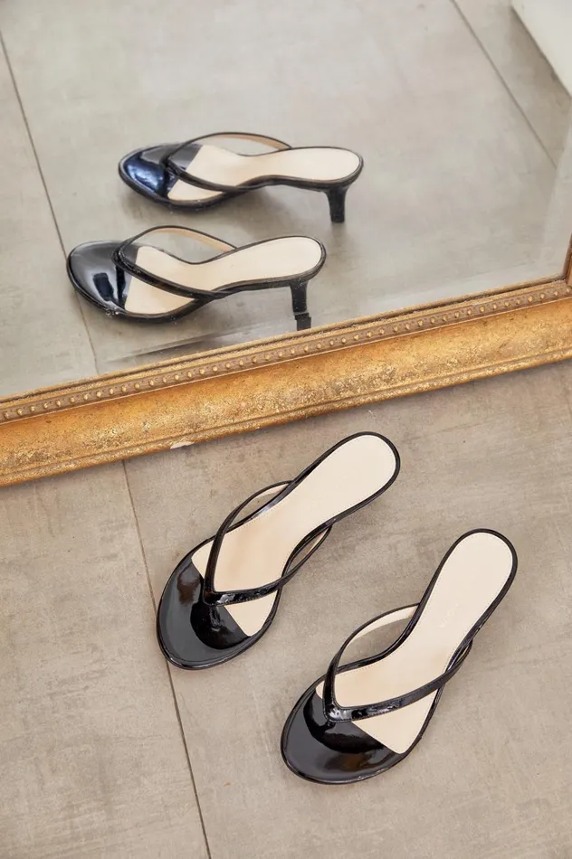Women Effi 4 Low Heel 8211 Black Pelle Moda Sandals