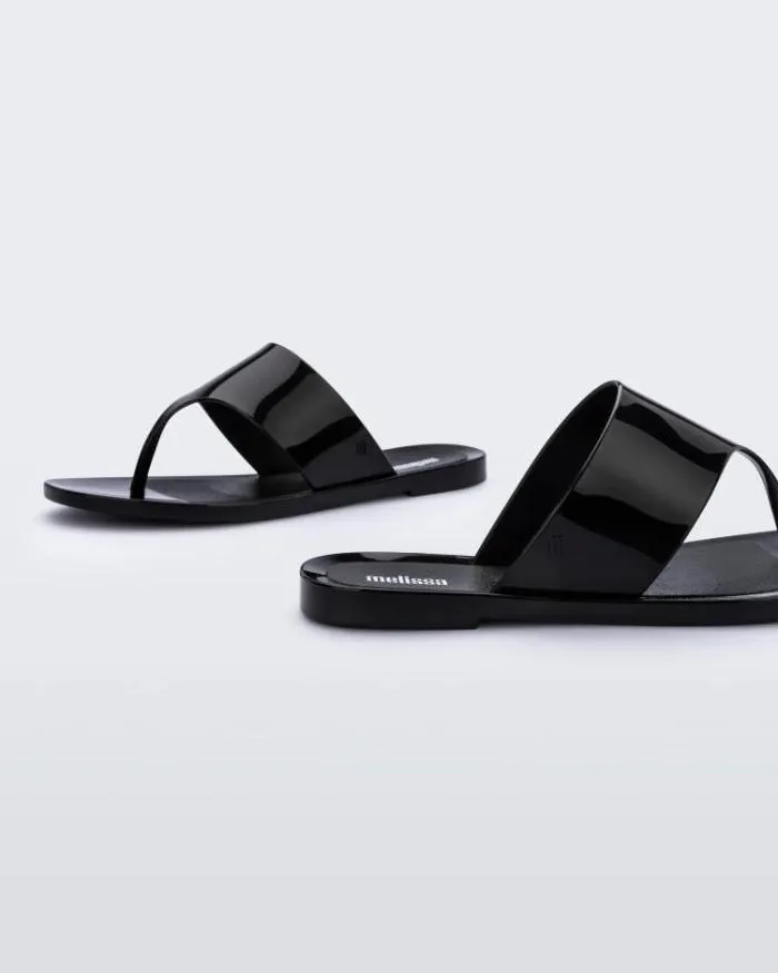 Women Essential Chic Black Melissa Flip Flops