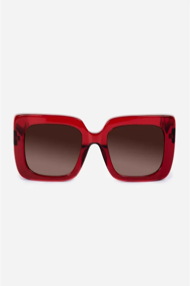 Women Eye Wear Johnny Was Sutton Sunglasses Solid Red