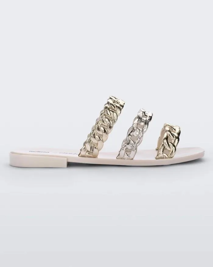 Women Feel Beige Melissa Slides