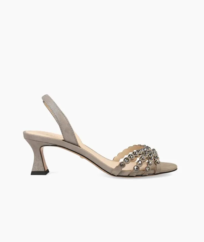 Women Felice Low Heel 8211 Pewter Pelle Moda Low Heels