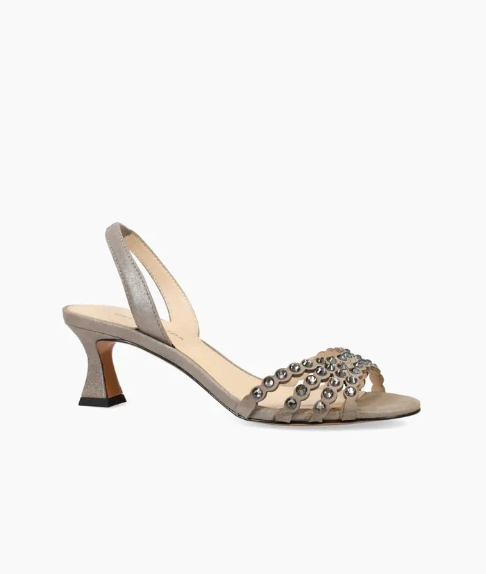 Women Felice Low Heel 8211 Pewter Pelle Moda Low Heels