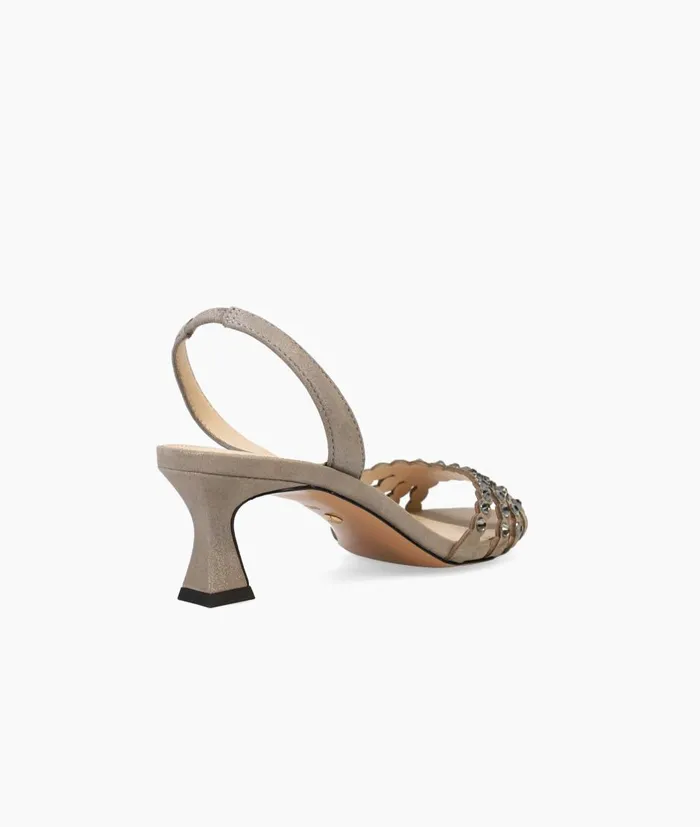 Women Felice Low Heel 8211 Pewter Pelle Moda Low Heels