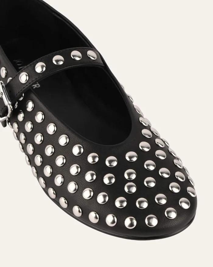Women Gigi casual flats black leather CASUAL jomercer