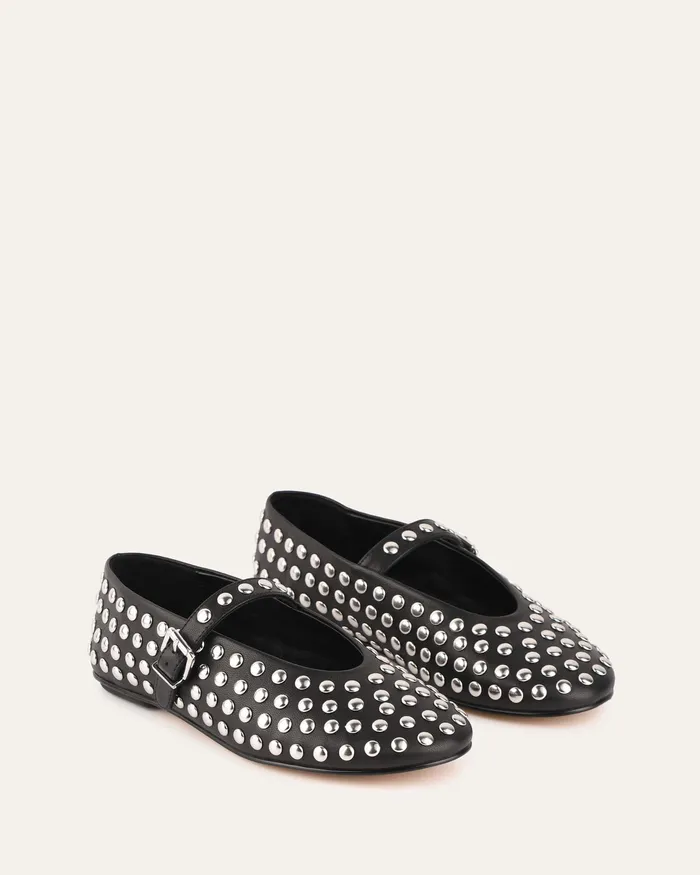Women Gigi casual flats black leather CASUAL jomercer