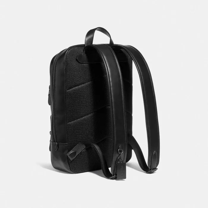 Women Gotham Backpack In Signature Canvas Black Coppercharcoalblack Coach Backpacks