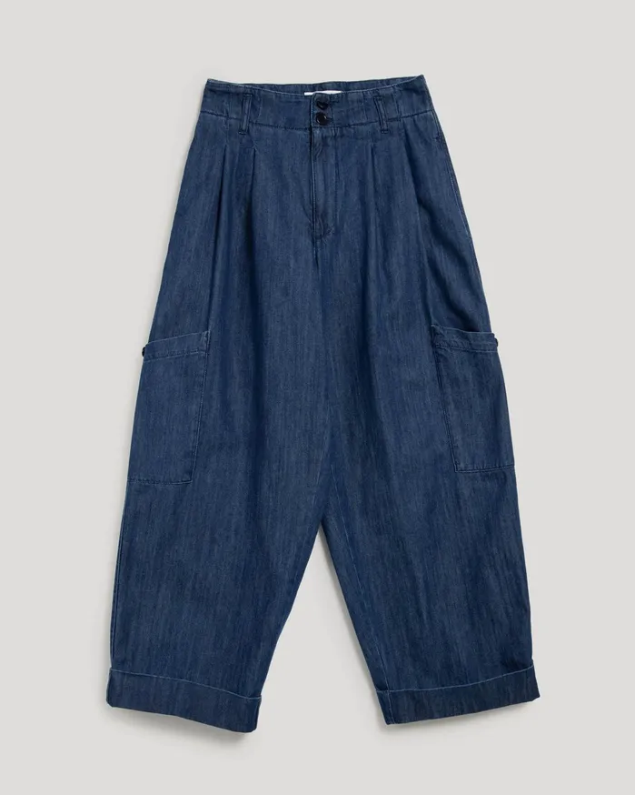 Women Grease Trouser Indigo YMC Denim