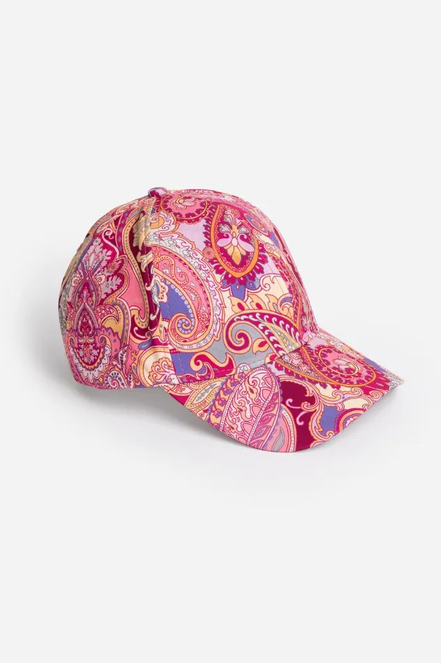 Women Hats Johnny Was BEE ACTIVE BASEBALL HAT Sandalwood Pink