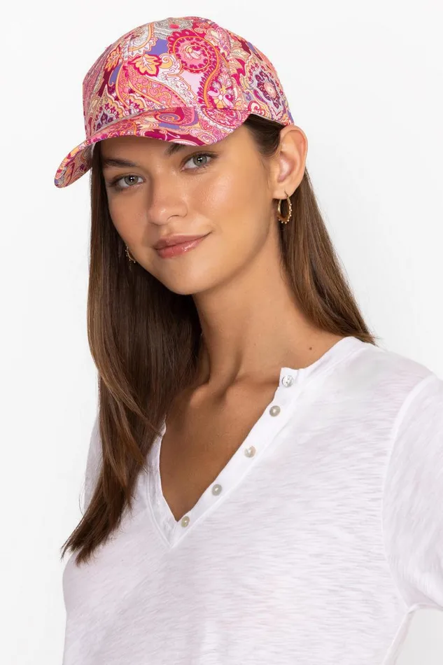 Women Hats Johnny Was BEE ACTIVE BASEBALL HAT Sandalwood Pink