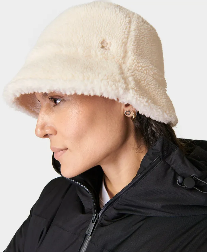 Women Hats Scarves Gloves Sweaty Betty Sherpa Bucket Hat Studio White