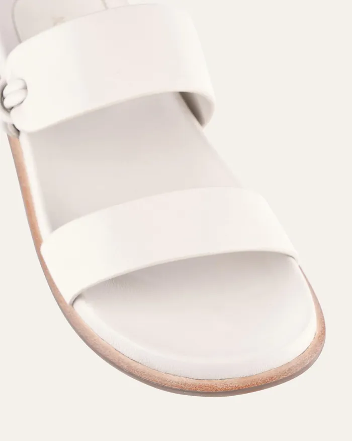 Women Hayes flat sandals off white leather FLAT SANDALS jomercer Women Hayes flat sandals off white leather FLAT SANDALS jomercer