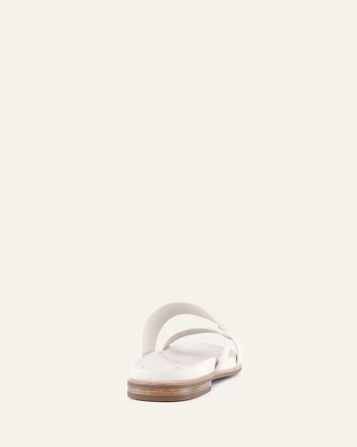 Women Hayes flat sandals off white leather FLAT SANDALS jomercer Women Hayes flat sandals off white leather FLAT SANDALS jomercer