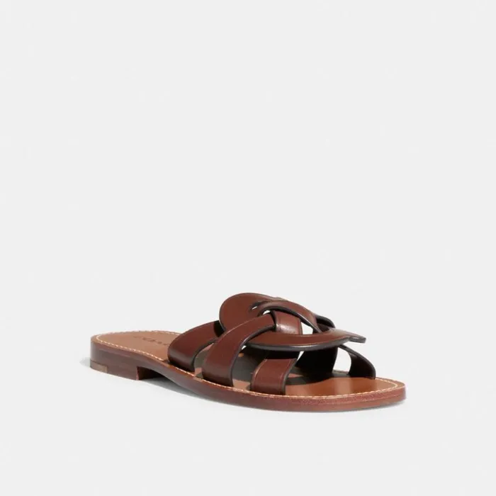 Women Issa Sandal Walnut Brown Coach Sandals