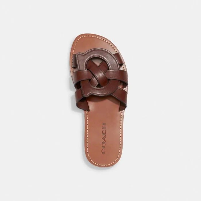 Women Issa Sandal Walnut Brown Coach Sandals