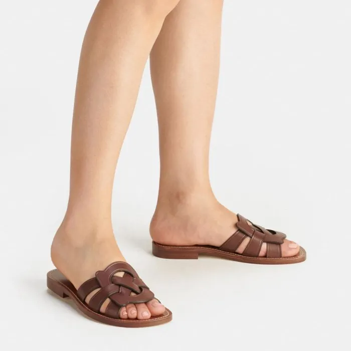 Women Issa Sandal Walnut Brown Coach Sandals