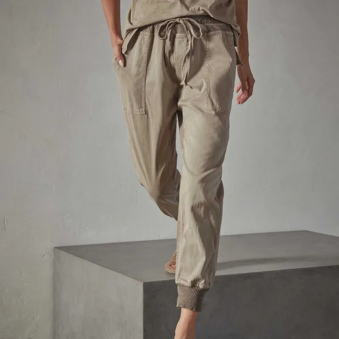 WOMEN James Perse CLASSICS Mixed Media Pant Coyote