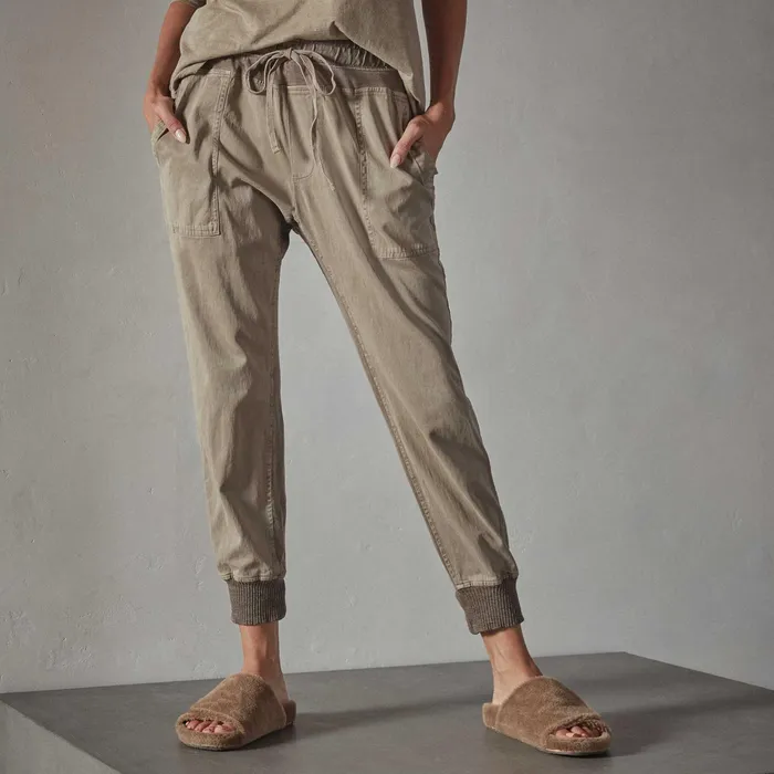 WOMEN James Perse CLASSICS Mixed Media Pant Coyote