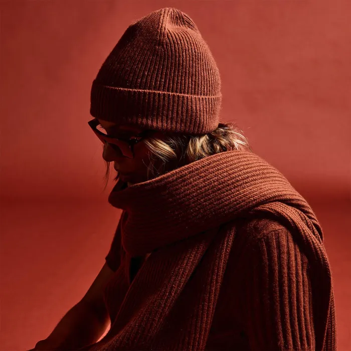 WOMEN James Perse HATS Solid Cashmere Beanie Goji