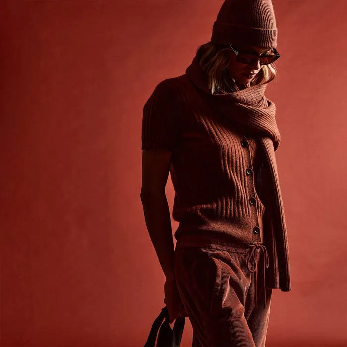 WOMEN James Perse HATS Solid Cashmere Beanie Goji