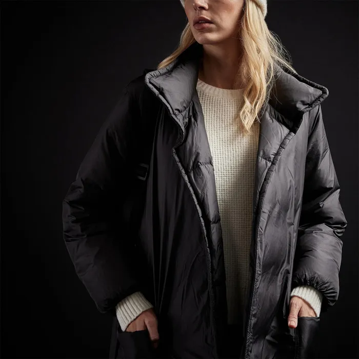 WOMEN James Perse JACKETSOUTERWEAR YOSEMITE Down Duvet Coat Black