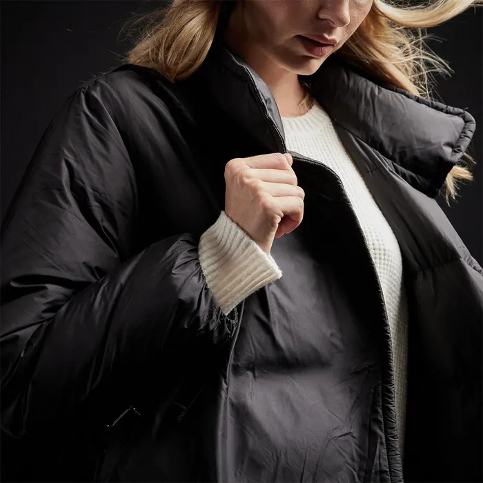 WOMEN James Perse JACKETSOUTERWEAR YOSEMITE Down Duvet Coat Black