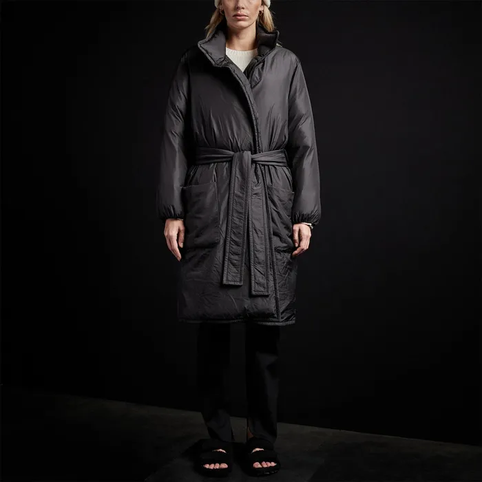 WOMEN James Perse JACKETSOUTERWEAR YOSEMITE Down Duvet Coat Black