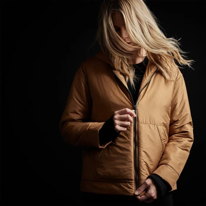WOMEN James Perse JACKETSOUTERWEAR YOSEMITE Hooded Puffer Copper