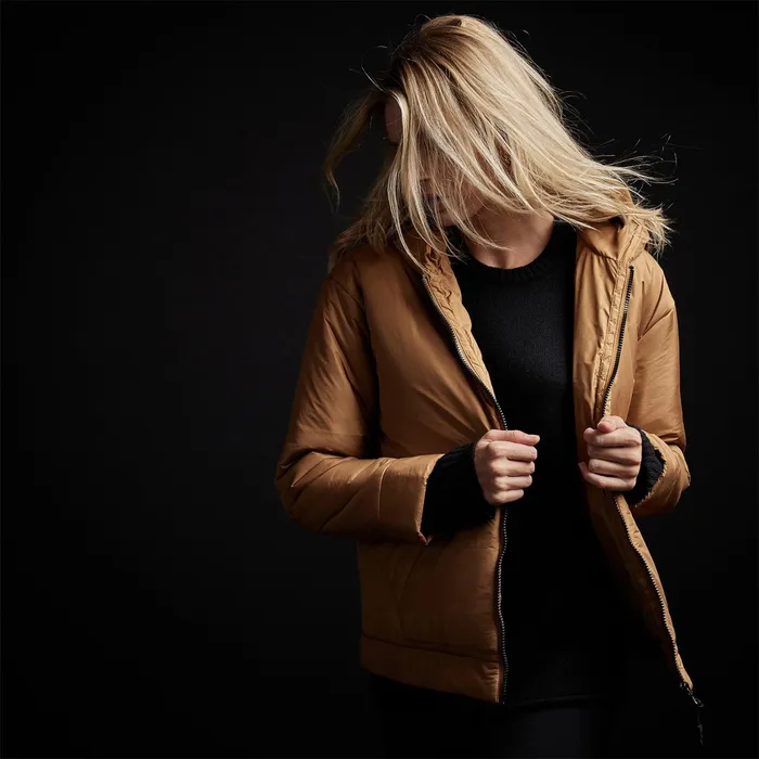 WOMEN James Perse JACKETSOUTERWEAR YOSEMITE Hooded Puffer Copper
