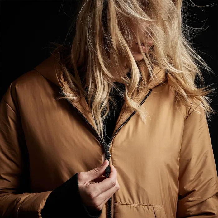 WOMEN James Perse JACKETSOUTERWEAR YOSEMITE Hooded Puffer Copper