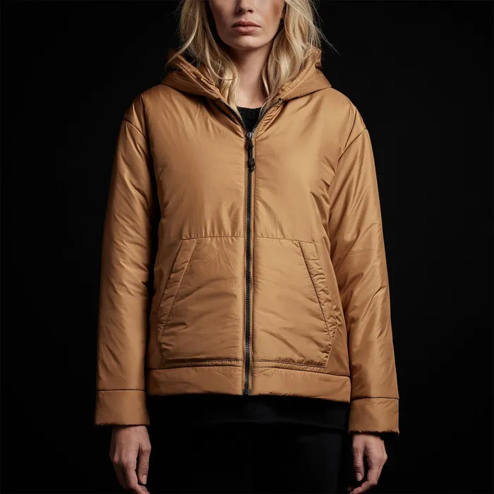 WOMEN James Perse JACKETSOUTERWEAR YOSEMITE Hooded Puffer Copper