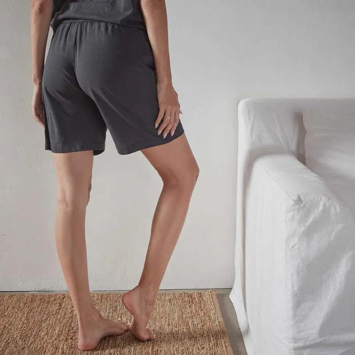 WOMEN James Perse LOUNGE Clean Finish Jersey Walking Short Magma