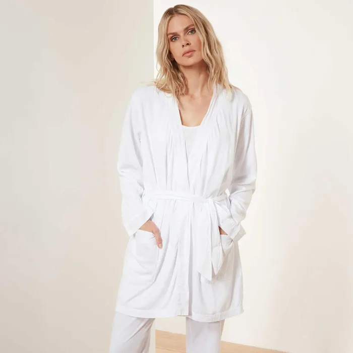 WOMEN James Perse LOUNGE Jersey Robe White