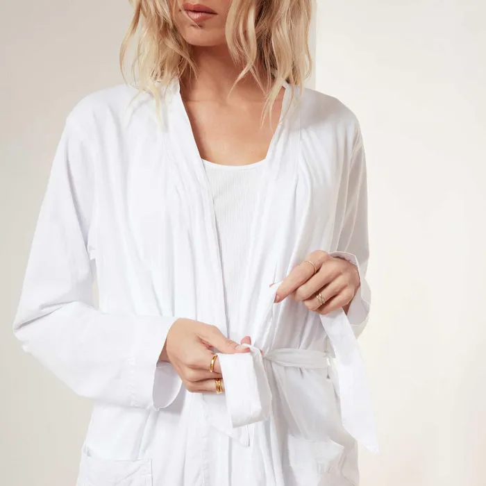 WOMEN James Perse LOUNGE Jersey Robe White
