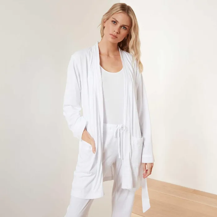 WOMEN James Perse LOUNGE Jersey Robe White