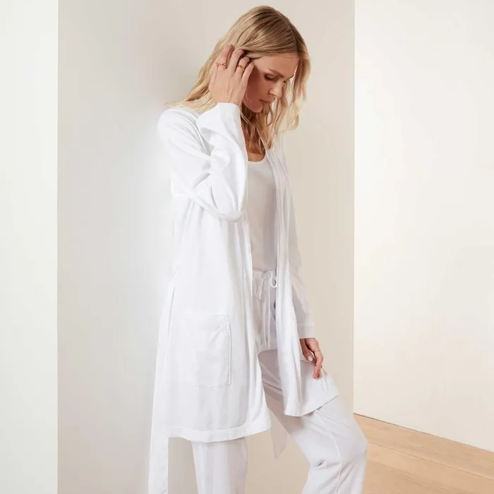WOMEN James Perse LOUNGE Jersey Robe White