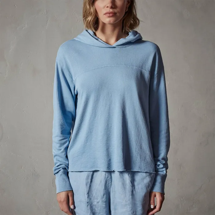 WOMEN James Perse SWEAT TOPSBOTTOMS Hooded Sweat Top Delta Pigment