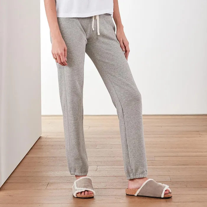 WOMEN James Perse SWEAT TOPSBOTTOMS Vintage Fleece Sweatpant Heather Grey