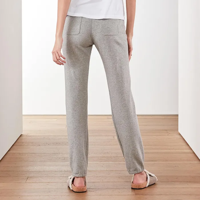 WOMEN James Perse SWEAT TOPSBOTTOMS Vintage Fleece Sweatpant Heather Grey