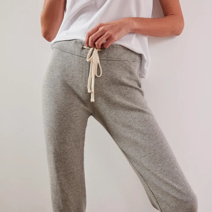 WOMEN James Perse SWEAT TOPSBOTTOMS Vintage Fleece Sweatpant Heather Grey